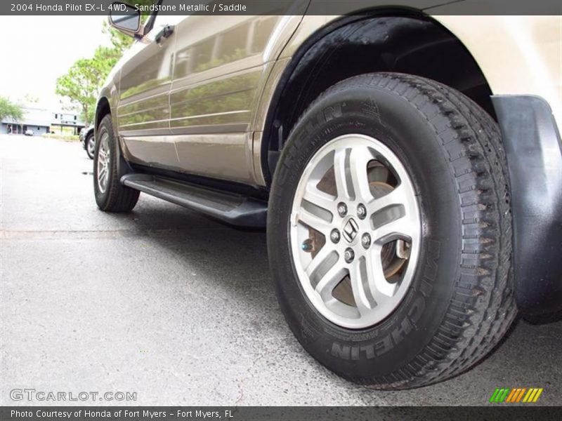 Sandstone Metallic / Saddle 2004 Honda Pilot EX-L 4WD