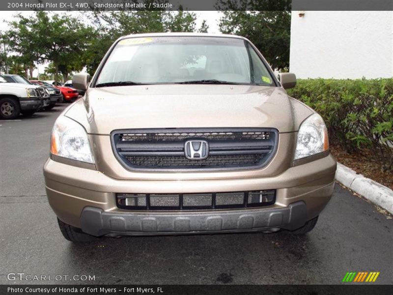 Sandstone Metallic / Saddle 2004 Honda Pilot EX-L 4WD