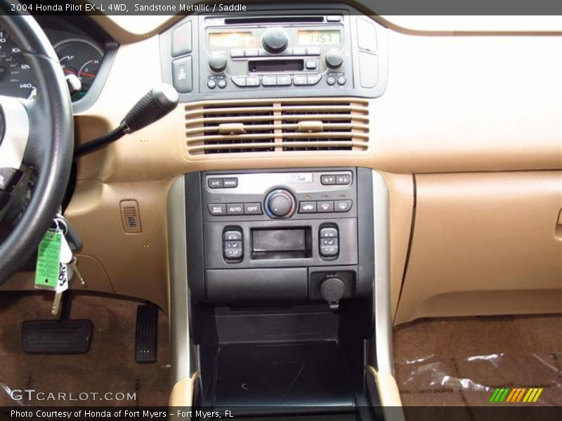Sandstone Metallic / Saddle 2004 Honda Pilot EX-L 4WD