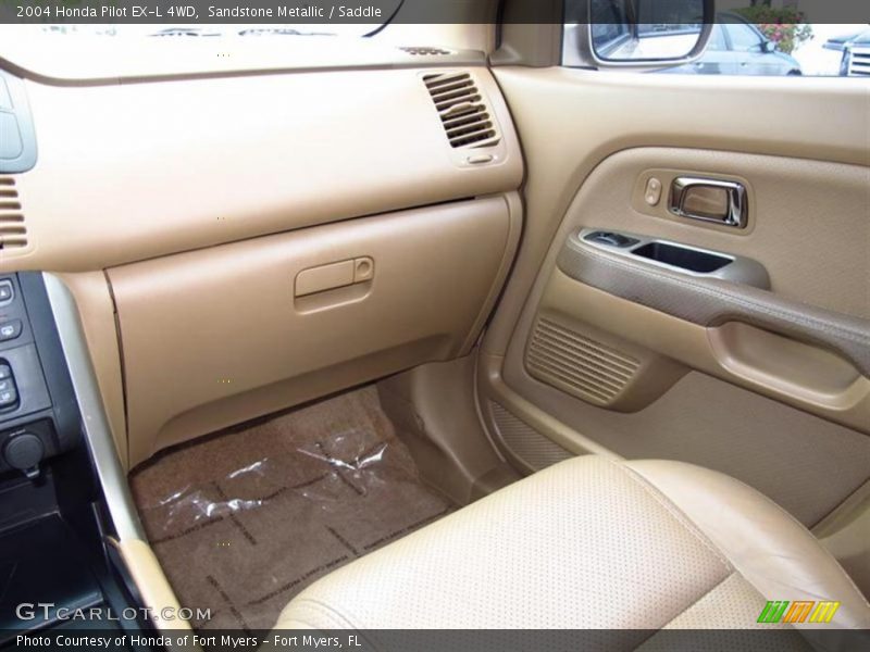 Sandstone Metallic / Saddle 2004 Honda Pilot EX-L 4WD