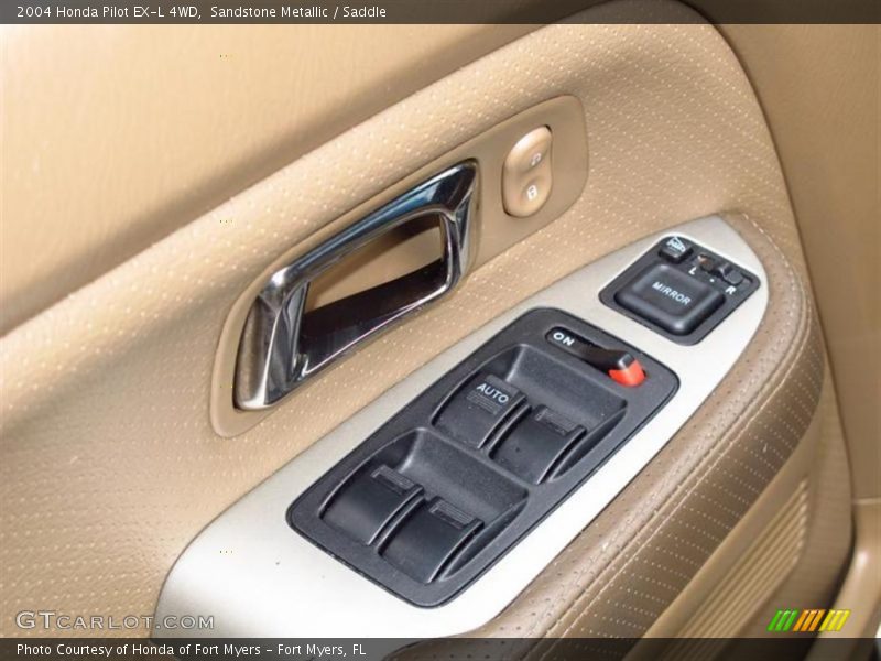 Sandstone Metallic / Saddle 2004 Honda Pilot EX-L 4WD