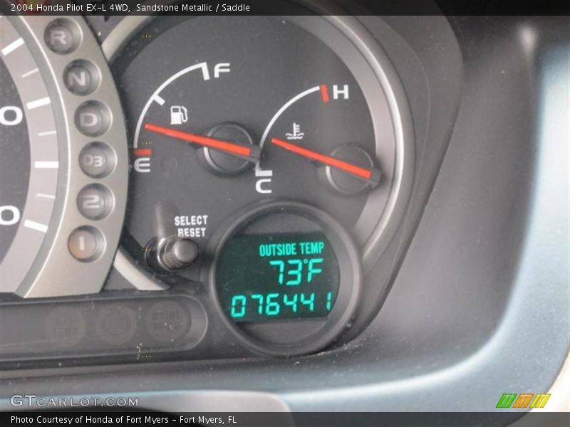 Sandstone Metallic / Saddle 2004 Honda Pilot EX-L 4WD