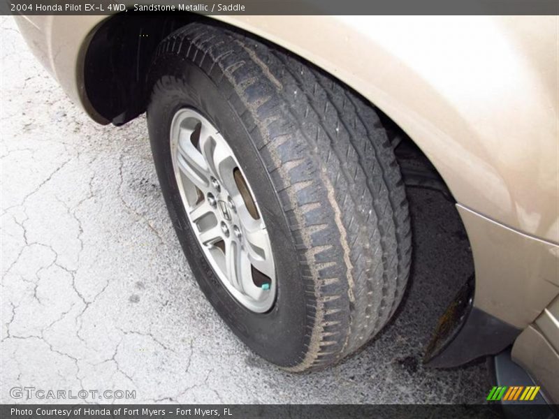 Sandstone Metallic / Saddle 2004 Honda Pilot EX-L 4WD