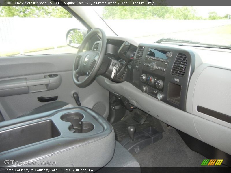 Summit White / Dark Titanium Gray 2007 Chevrolet Silverado 1500 LS Regular Cab 4x4