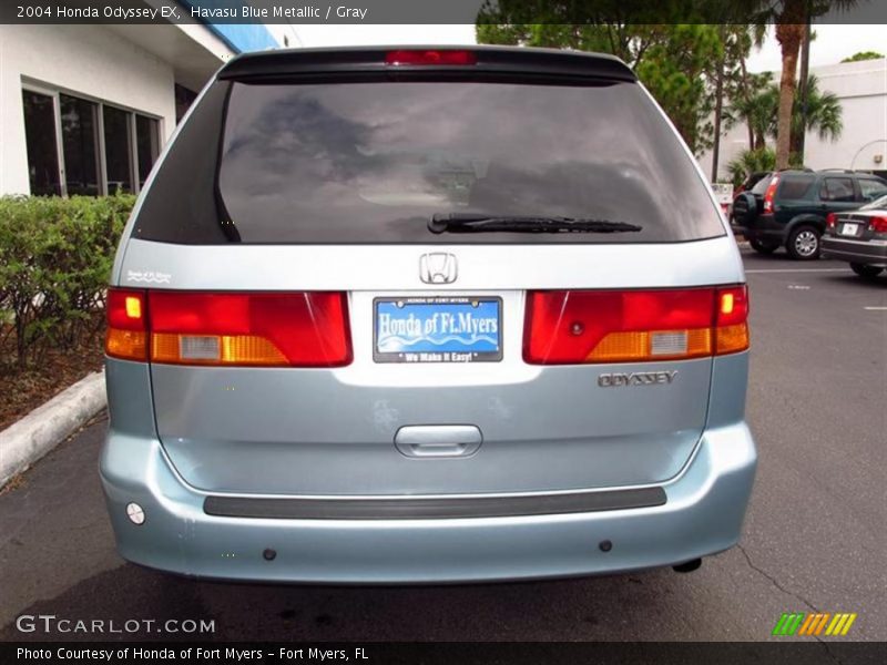 Havasu Blue Metallic / Gray 2004 Honda Odyssey EX