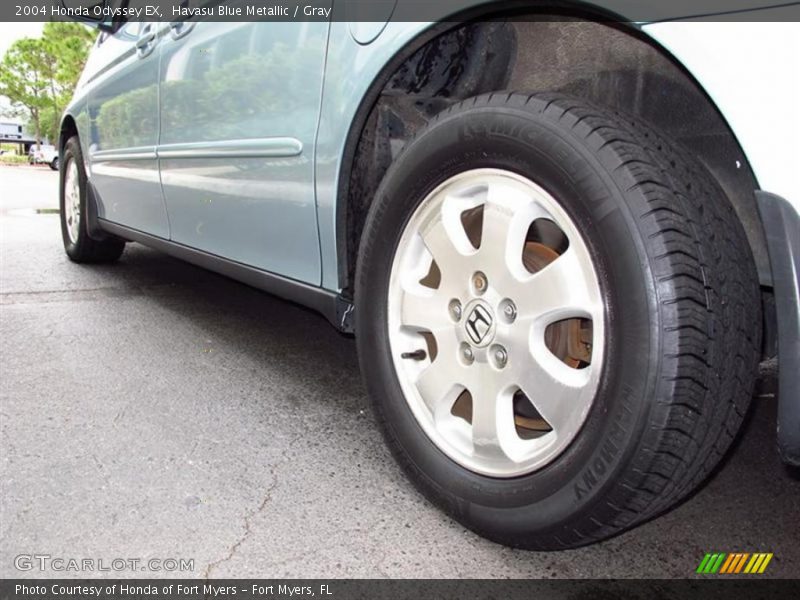 Havasu Blue Metallic / Gray 2004 Honda Odyssey EX