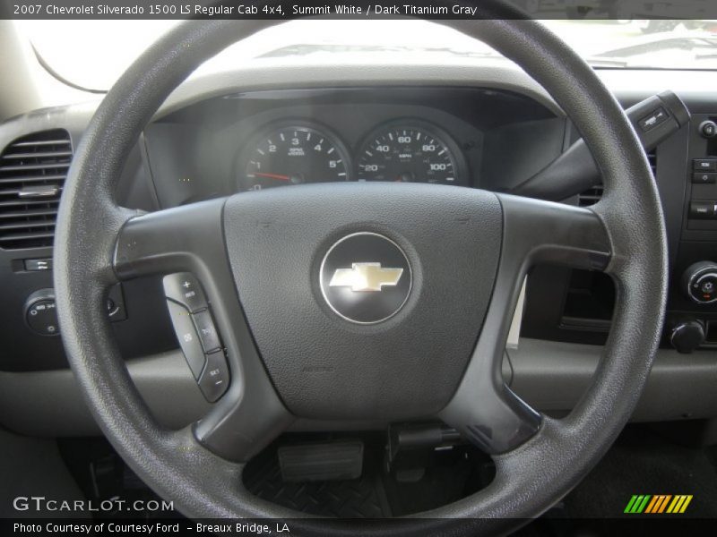 Summit White / Dark Titanium Gray 2007 Chevrolet Silverado 1500 LS Regular Cab 4x4