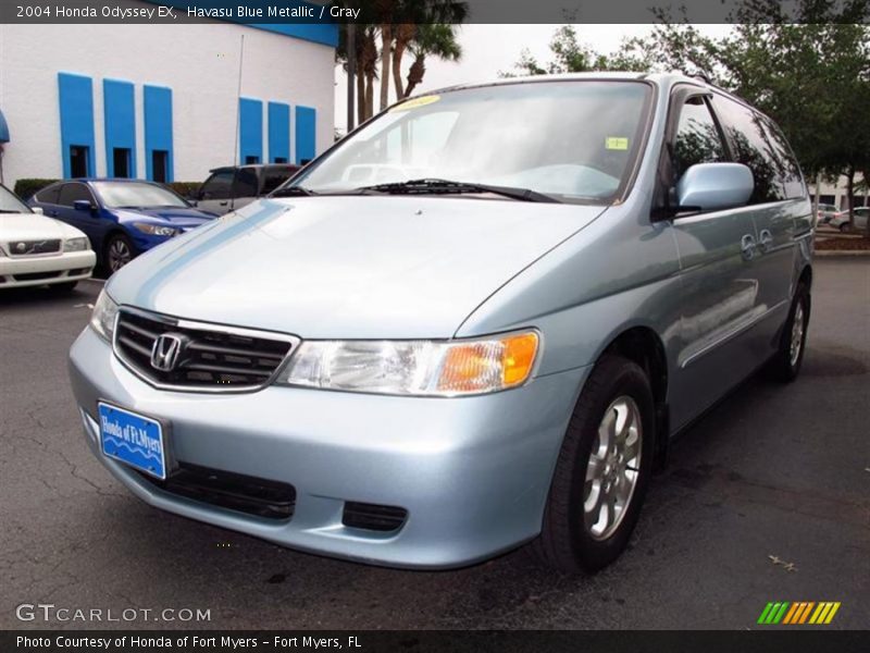 Havasu Blue Metallic / Gray 2004 Honda Odyssey EX