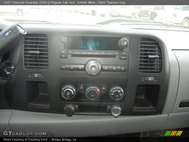 Summit White / Dark Titanium Gray 2007 Chevrolet Silverado 1500 LS Regular Cab 4x4