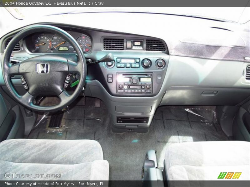 Havasu Blue Metallic / Gray 2004 Honda Odyssey EX