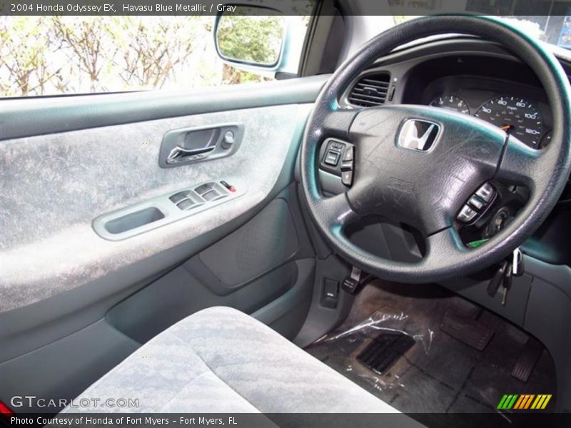 Havasu Blue Metallic / Gray 2004 Honda Odyssey EX