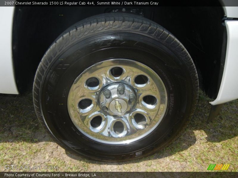 Summit White / Dark Titanium Gray 2007 Chevrolet Silverado 1500 LS Regular Cab 4x4