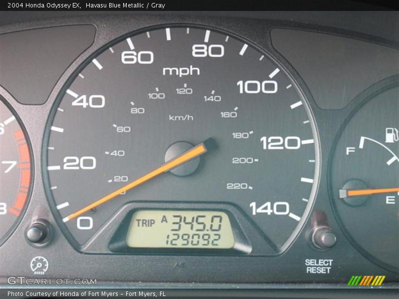Havasu Blue Metallic / Gray 2004 Honda Odyssey EX