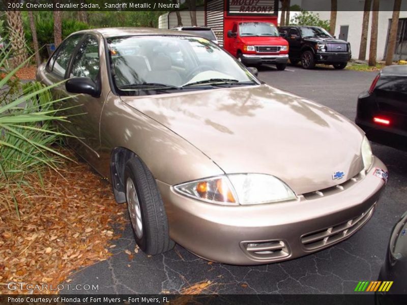 Sandrift Metallic / Neutral 2002 Chevrolet Cavalier Sedan