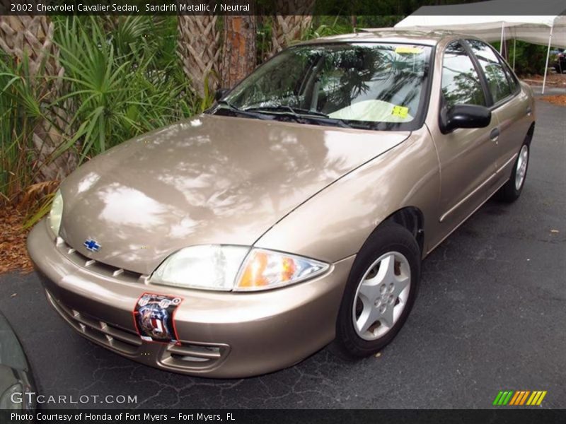 Sandrift Metallic / Neutral 2002 Chevrolet Cavalier Sedan