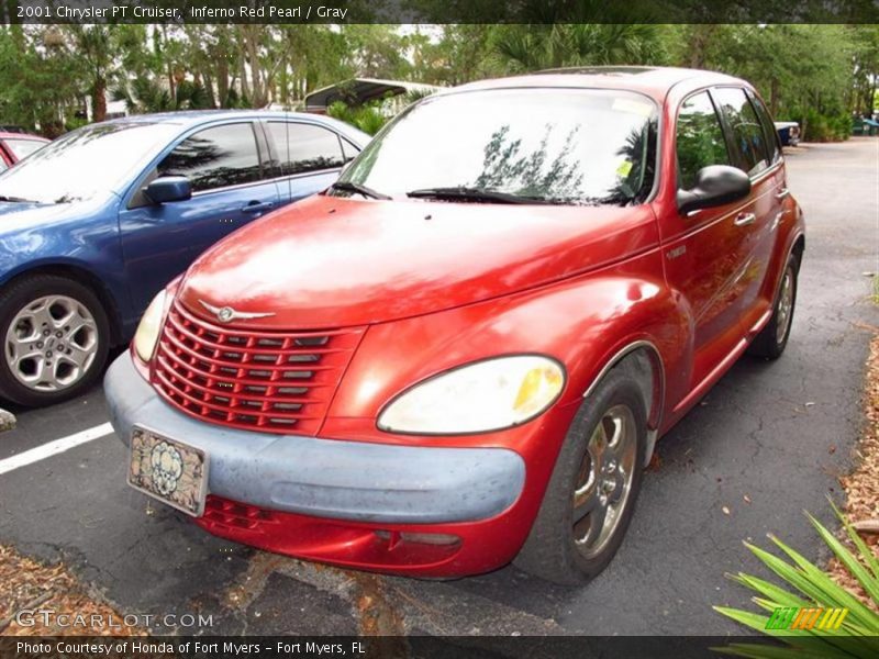 Inferno Red Pearl / Gray 2001 Chrysler PT Cruiser