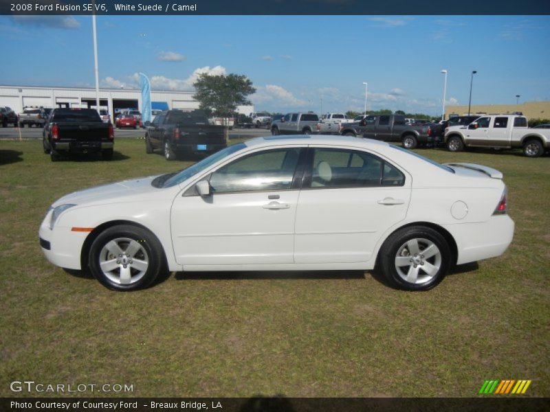 White Suede / Camel 2008 Ford Fusion SE V6