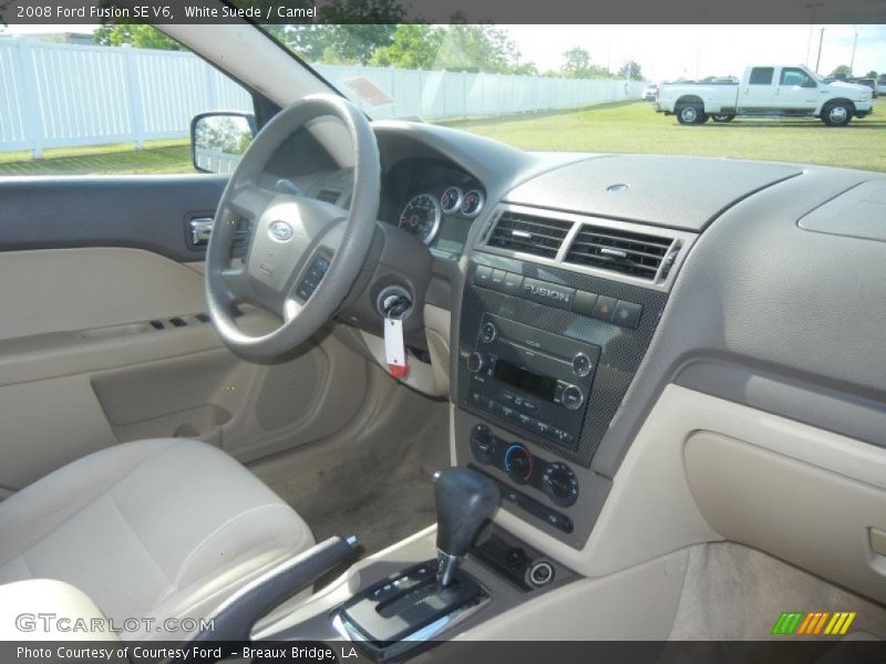 White Suede / Camel 2008 Ford Fusion SE V6