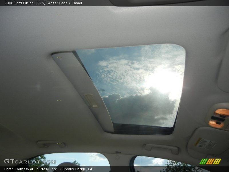 White Suede / Camel 2008 Ford Fusion SE V6