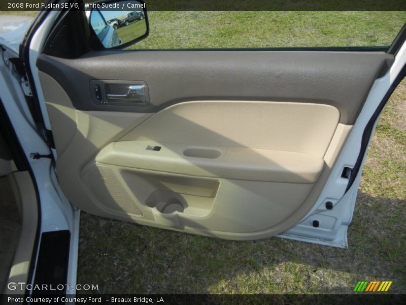 White Suede / Camel 2008 Ford Fusion SE V6