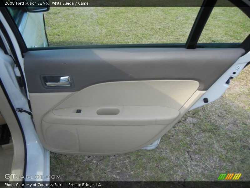 White Suede / Camel 2008 Ford Fusion SE V6