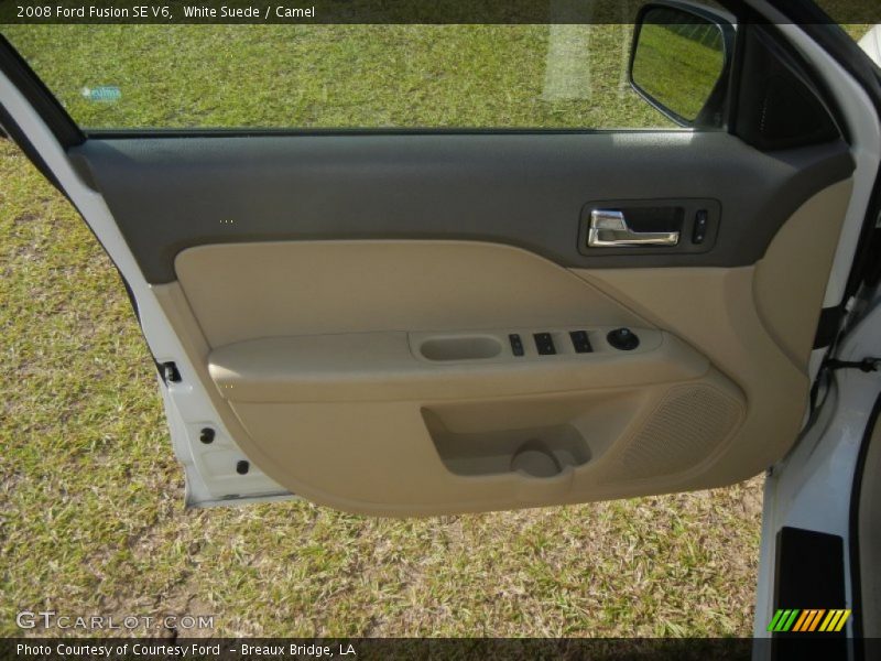 White Suede / Camel 2008 Ford Fusion SE V6