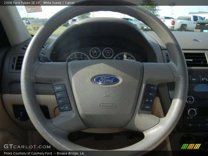 White Suede / Camel 2008 Ford Fusion SE V6