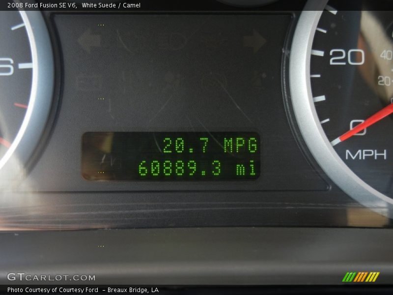 White Suede / Camel 2008 Ford Fusion SE V6