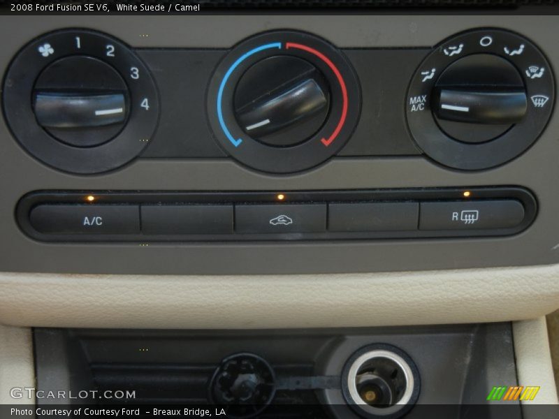 White Suede / Camel 2008 Ford Fusion SE V6