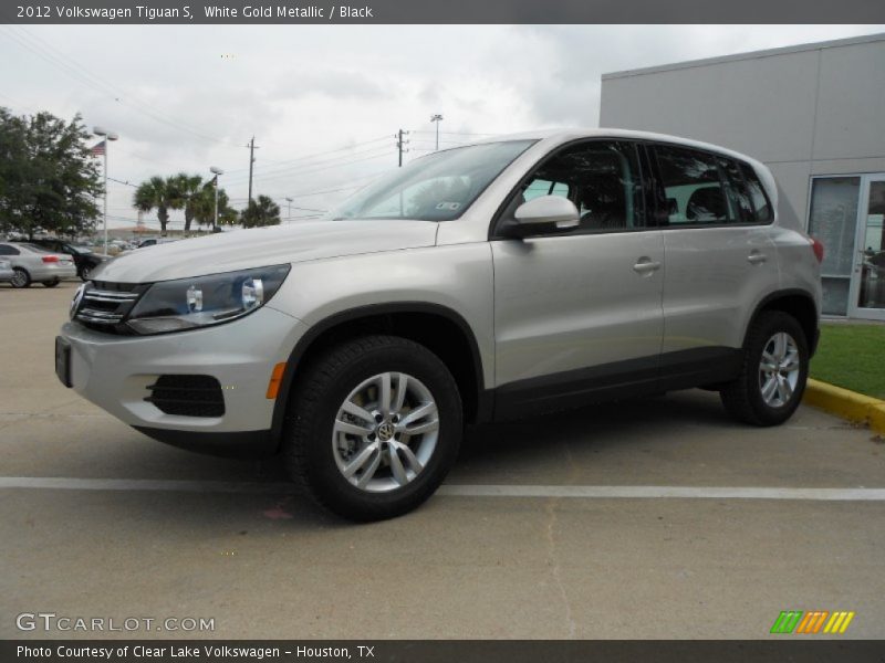 White Gold Metallic / Black 2012 Volkswagen Tiguan S