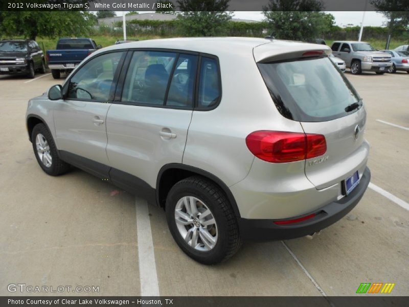 White Gold Metallic / Black 2012 Volkswagen Tiguan S
