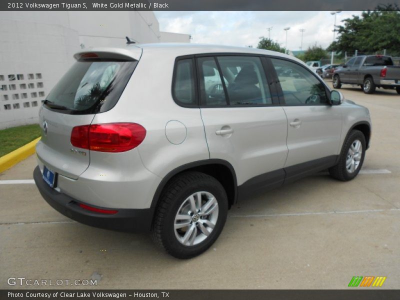 White Gold Metallic / Black 2012 Volkswagen Tiguan S