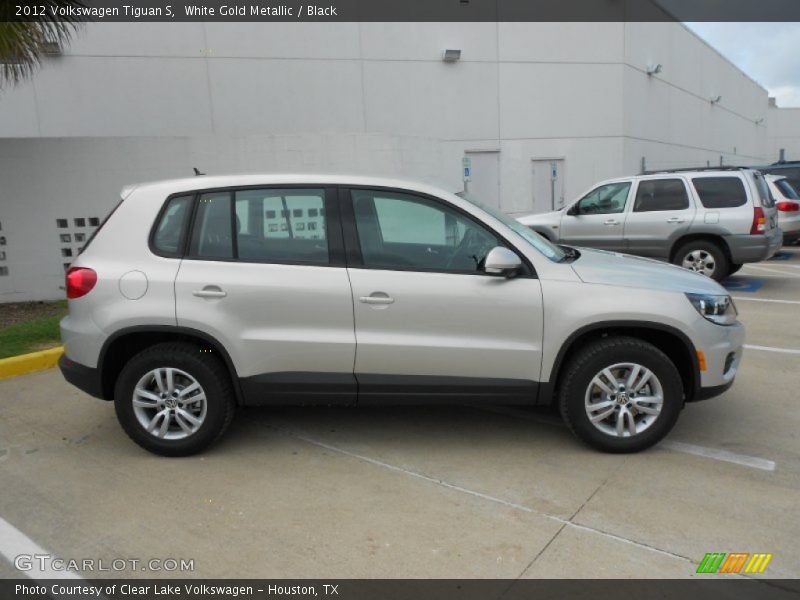 White Gold Metallic / Black 2012 Volkswagen Tiguan S