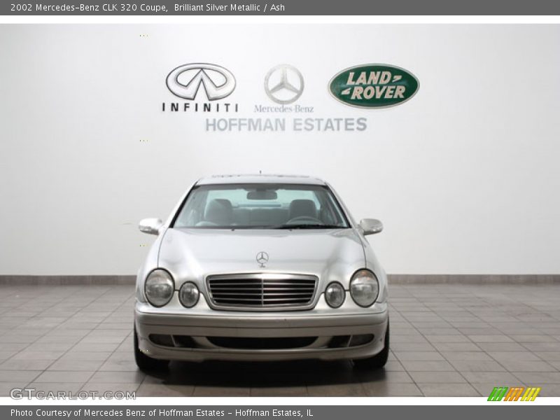Brilliant Silver Metallic / Ash 2002 Mercedes-Benz CLK 320 Coupe