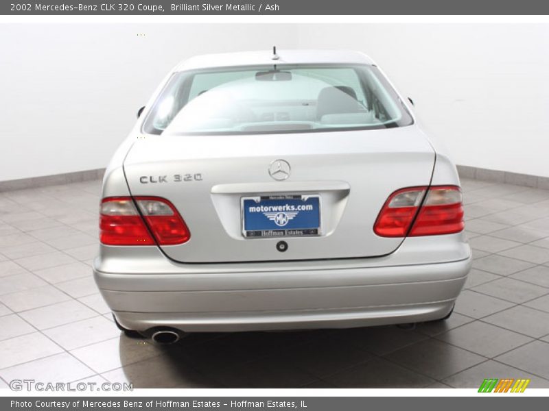 Brilliant Silver Metallic / Ash 2002 Mercedes-Benz CLK 320 Coupe