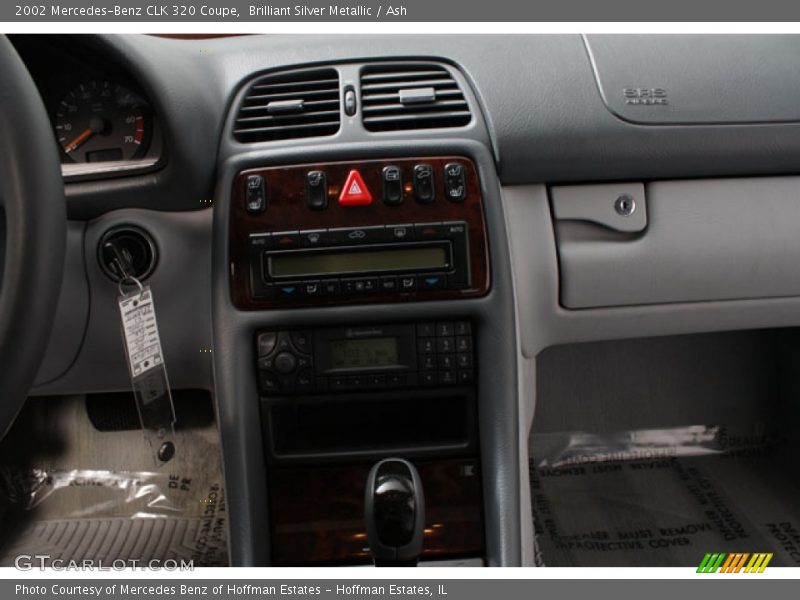 Brilliant Silver Metallic / Ash 2002 Mercedes-Benz CLK 320 Coupe