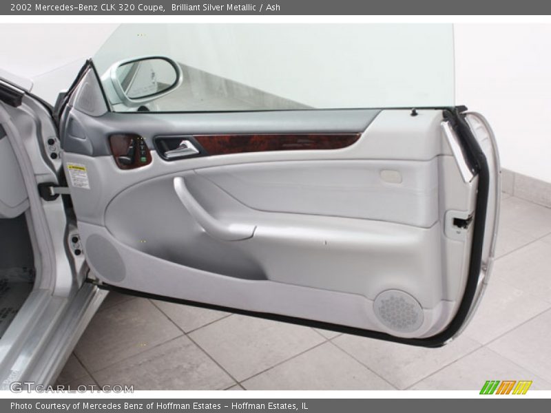 Brilliant Silver Metallic / Ash 2002 Mercedes-Benz CLK 320 Coupe