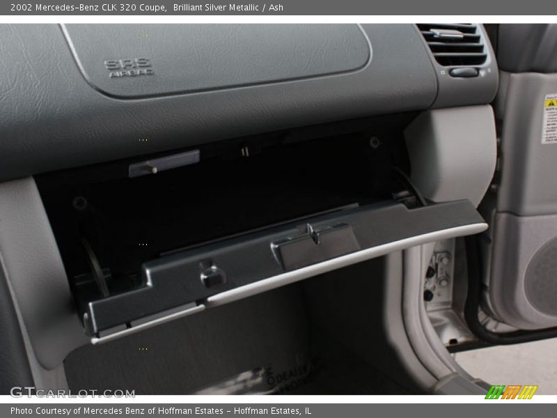 Brilliant Silver Metallic / Ash 2002 Mercedes-Benz CLK 320 Coupe