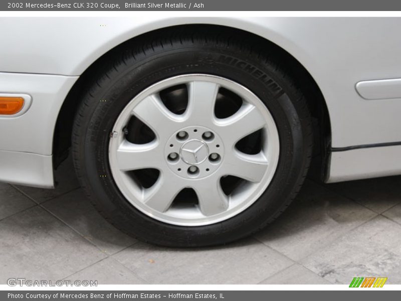 Brilliant Silver Metallic / Ash 2002 Mercedes-Benz CLK 320 Coupe