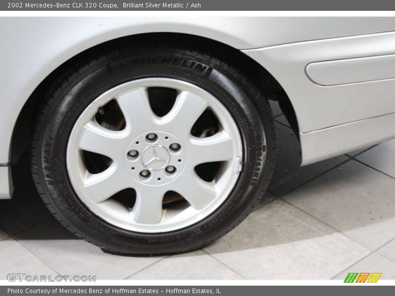 Brilliant Silver Metallic / Ash 2002 Mercedes-Benz CLK 320 Coupe