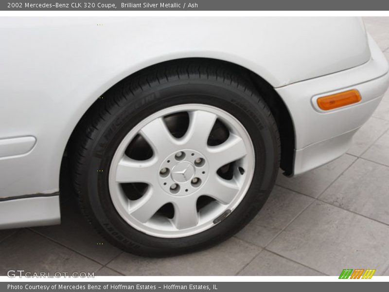Brilliant Silver Metallic / Ash 2002 Mercedes-Benz CLK 320 Coupe