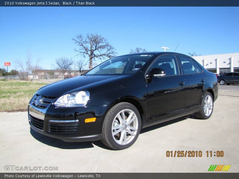 Black / Titan Black 2010 Volkswagen Jetta S Sedan