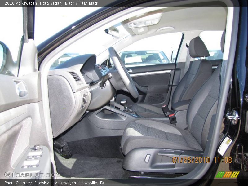 Black / Titan Black 2010 Volkswagen Jetta S Sedan