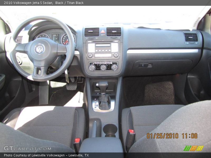 Black / Titan Black 2010 Volkswagen Jetta S Sedan
