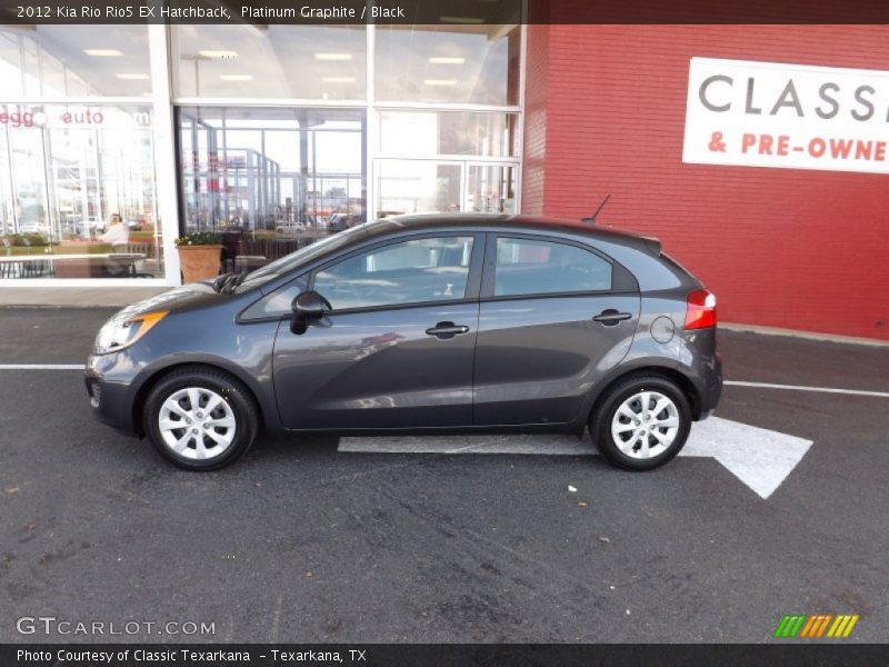 Platinum Graphite / Black 2012 Kia Rio Rio5 EX Hatchback