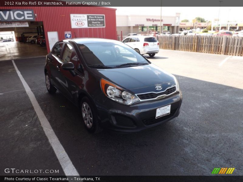 Platinum Graphite / Black 2012 Kia Rio Rio5 EX Hatchback