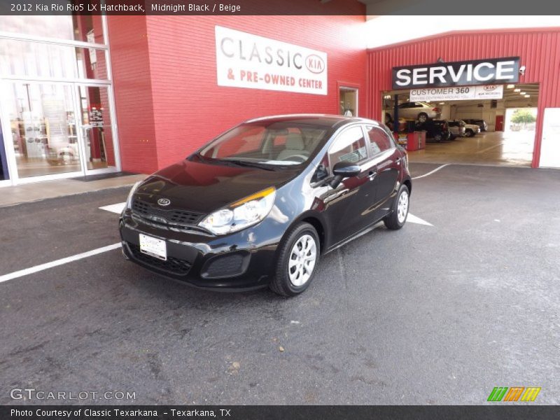 Midnight Black / Beige 2012 Kia Rio Rio5 LX Hatchback