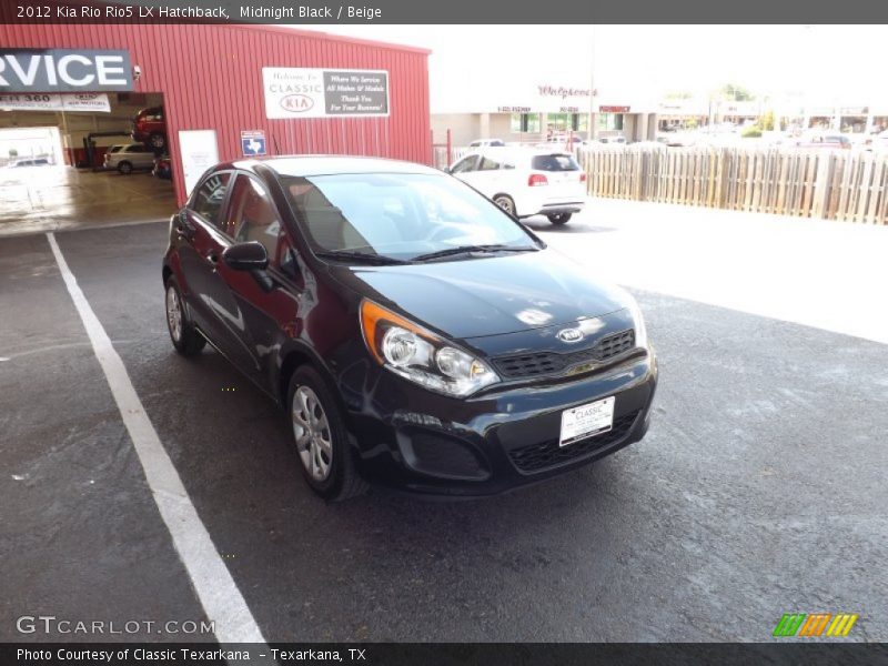 Midnight Black / Beige 2012 Kia Rio Rio5 LX Hatchback