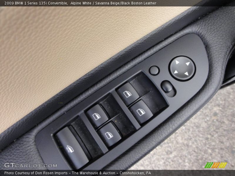 Alpine White / Savanna Beige/Black Boston Leather 2009 BMW 1 Series 135i Convertible