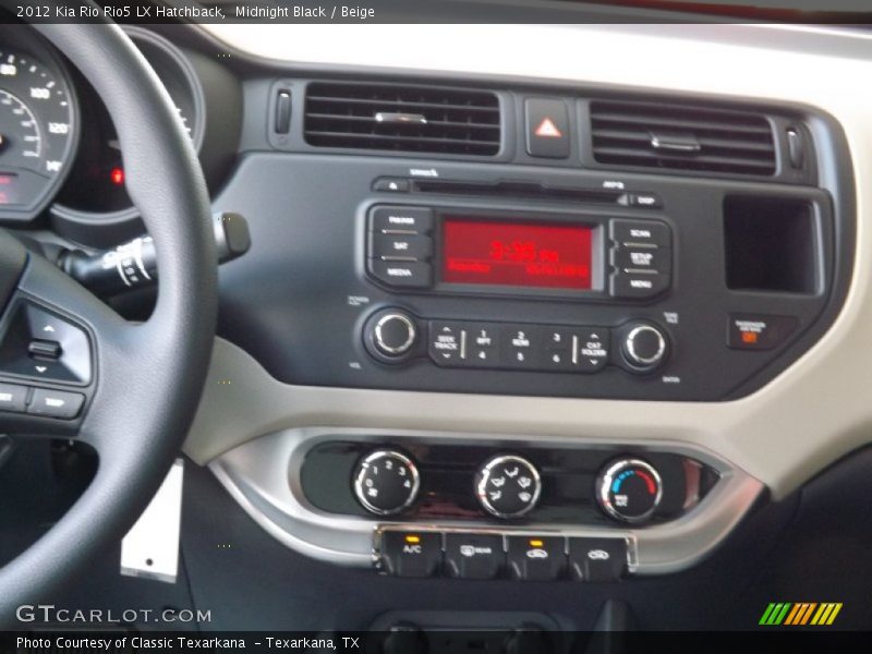 Midnight Black / Beige 2012 Kia Rio Rio5 LX Hatchback